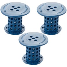 THE ZAKKA 多功能柱型排水孔過濾器 Y217LCCF011 藍色, 3片