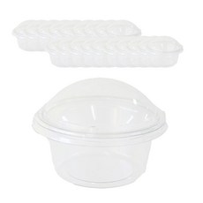 에스엘 투명머핀컵 미니 본체 + 뚜껑 세트, 1개입, 20개