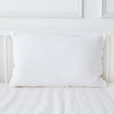 보떼하우스 퓨어 거즈 유아베개 커버 + 마이크로화이버 베개솜, 크림화이트, 1개