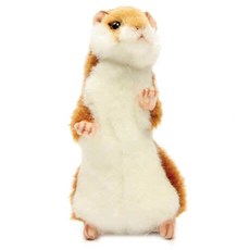 HANSA TOY 動物玩偶 3739 倉鼠1 Standing Hamster, 15cm, 棕色