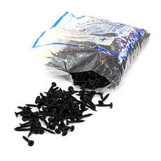 RIVER-GREEN 石膏螺絲 喇叭頭 黑色 6 x 25 mm, 500個