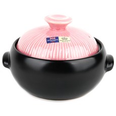 ROYAL VENTON 陶瓷砂鍋+粉色線條印花鍋蓋, 165mm, 1入