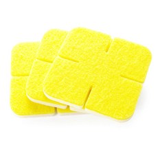 Interpop海綿桿拖把替換 黃色, 3片