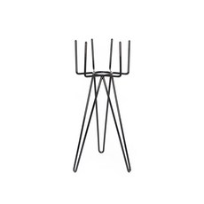 VERANDA RECIPE 叉型植物花盆架, 黑色的