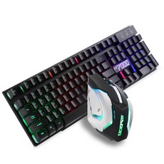 PowerFul 키보드마우스 세트 KM 7000, 혼합 색상