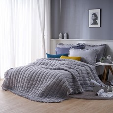 song hwa 竹纖維床罩 + 枕頭套 2件組, 灰色