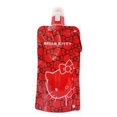 Skater Hello Kitty按鍵式軟水壺, 混色, 500毫升