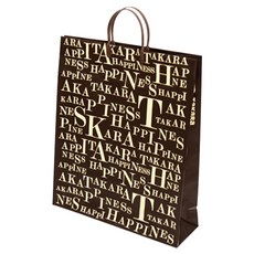 타카라코리아 쇼핑백, 밤색, 1개