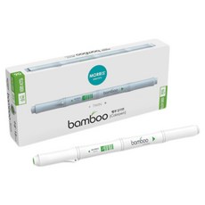 MORRIS 竹製雙頭水性彩色筆, 06 淺綠色, 12個