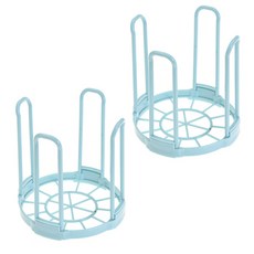 블럭마트 주방 다용도 그릇 정리대 블루, 2개입