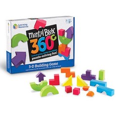 Learning Resources 心理積木 3D 360 度建築遊戲 LER9284, 混色