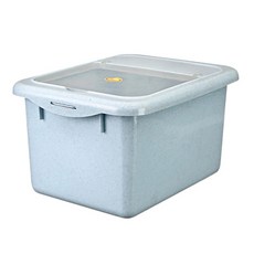 블럭마트 주방 폴더형 쌀/잡곡통, 블루, 1개