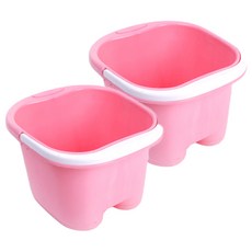 리버그린 프리미엄 롤링 족욕 바스켓 핑크, 2개입