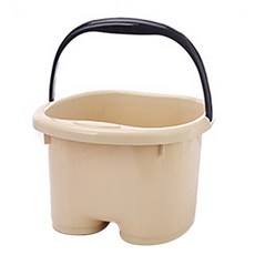 리버그린 프리미엄 비비드 컬러 족욕 바스켓 베이지, 1개