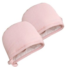 WOOREEDECO 素色廚房手套, 粉色的, 2件