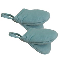 WOOREEDECO 素色廚房手套, 煙藍色, 2件