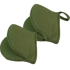 WOOREEDECO 素色廚房手套, 橄欖綠, 2件