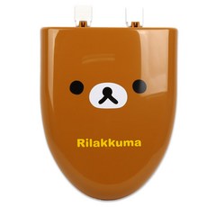 샤바스 리락쿠마 라운드 변기커버 대형, 혼합 색상, 1개