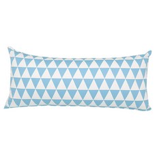 ECONY HOUSE 三角形圖案棉質靠墊, 藍色