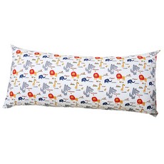 ECONY HOUSE 動物圖案純棉靠枕, 紅色