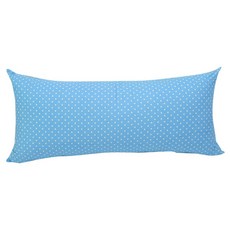 ECONY HOUSE 圓點圖案純棉靠枕, 藍色