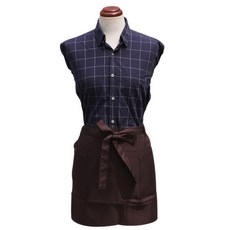 바이데코 솔리드 심플 허리 앞치마, 브라운, 1개