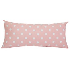 ECONY HOUSE 圓點圖案純棉靠枕, 粉色的