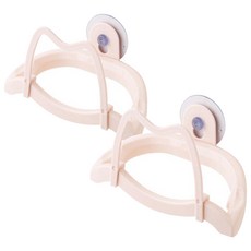 리빙조이 KITCHEN&JOY 모던 흡착 선반, 크림, 2개입