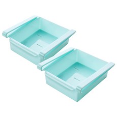리빙조이 KITCHEN&JOY 냉장고 클립 정리박스, 블루, 2개입