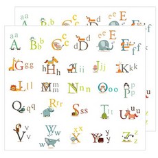 포트렘 포인트 스티커 아이방 시리즈 2p, 알파벳 친구들