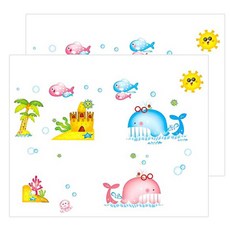 포트렘 포인트 스티커 아이방 시리즈 2p, 고래 이야기