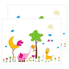 포트렘 포인트 스티커 아이방 시리즈 2p, 아프리카 친구들