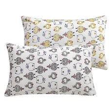BED&DECO 動物圖案枕頭套組 2入