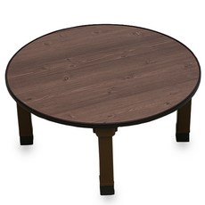 韓木家具 折疊式多用途圓桌 661 中, 復古木結