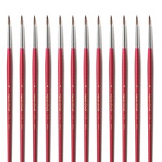 화홍 771 고급 수채화 환붓, 4호, 12개