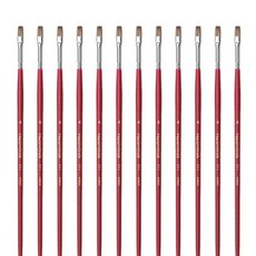 HWAHONG 華虹 771F 高級水彩平刷, 4號, 12個