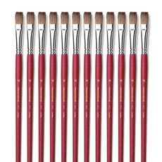 HWAHONG 華虹 771F 高級水彩平刷, 16號, 12個