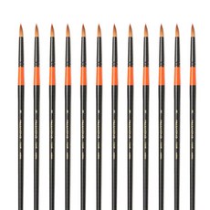 화홍 수채화붓 700R, 8호, 12개입