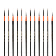 화홍 수채화붓 700R, 1호, 12개