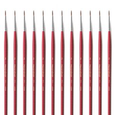 화홍 771 고급 수채화 환붓, 2호, 12개