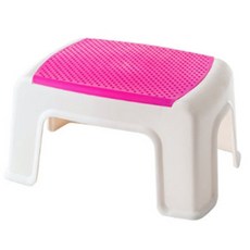 THE ZAKKA 素色洗澡椅凳 桃紅色, 1個, 粉色