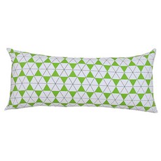 ECONY HOUSE 六角形圖騰印花靠枕, 綠色