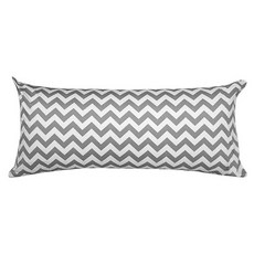 ECONY HOUSE 線條圖案棉質靠墊, 灰色