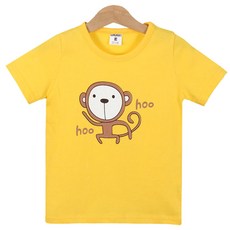 유라비 아동용 통기성 후후 그래픽 반팔티셔츠 UR52TS60237