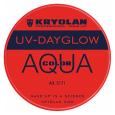 크리오란 아쿠아컬러 UV 데이글로우 페이스 페인팅 8ml, 레드, 1개