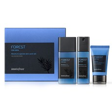Innisfree Forest 男士保濕護膚套裝, 皮膚 180ml + 乳液 120ml + 潔面泡沫 50ml, 1套