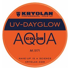 크리오란 아쿠아컬러 UV 데이글로우 페이스 페인팅 8ml, 오렌지, 1개