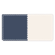 아가드 코이노 프리미엄 PU 퍼즐매트 2p, 크림아이보리, 다크데님
