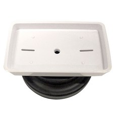 Blue Water復古SW黑色肥皂架, 黑，白, 1個