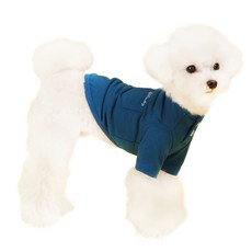 WiNKY NEWYORK 每日口袋狗狗T恤, 藍色